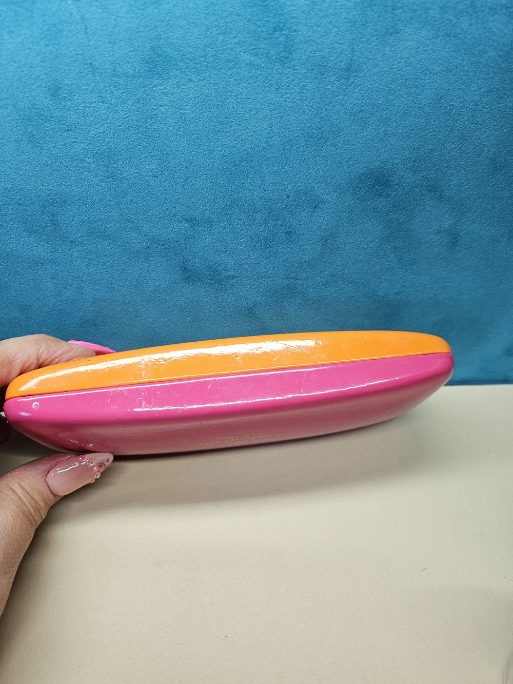 Kate Spade Pink and Orange Hard Sunglasses Case